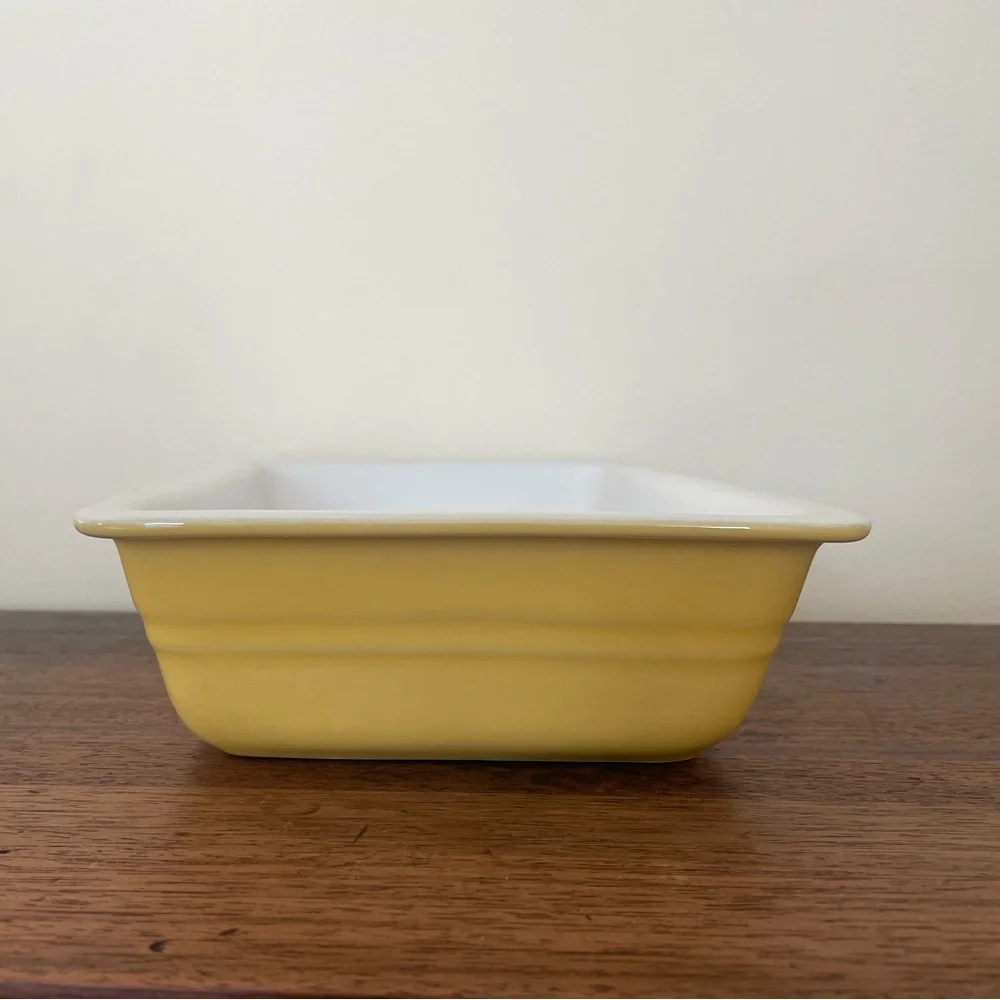 Sur La Table Yellow Rooster Embossed Baking Dish